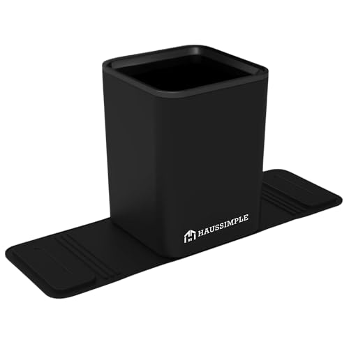 Leakproof Car Trash Can with Anti-Slip Base for Vehicle Storage
