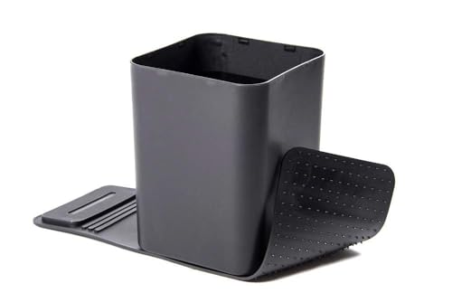 Leakproof Car Trash Can with Anti-Slip Base for Vehicle Storage