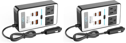 200W Car Power Inverter with AC Outlet, USB-C & USB Charging