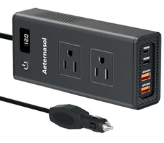 200W Portable 12V to 110v Car Charger Power Inverters for Vehicles