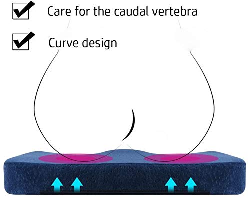 Contoured Seat Cushion for Posture Support & Sitting Comfort