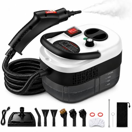 2500W High Pressure Handheld Steam Cleaner, Portable Steamer for Cleaning