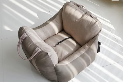 Waterproof Dog Car Seat with Cushioned Support for Small & Medium Dogs