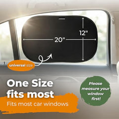 UV Protection Car Window Sun Shades 2-Pack
