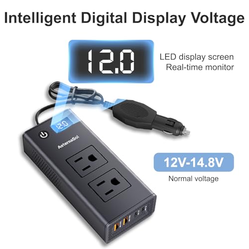 200W Portable 12V to 110v Car Charger Power Inverters for Vehicles