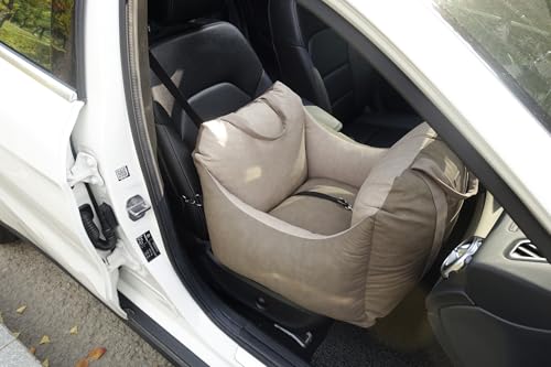 Waterproof Dog Car Seat with Cushioned Support for Small & Medium Dogs