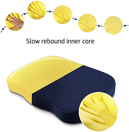 Contoured Seat Cushion for Posture Support & Sitting Comfort