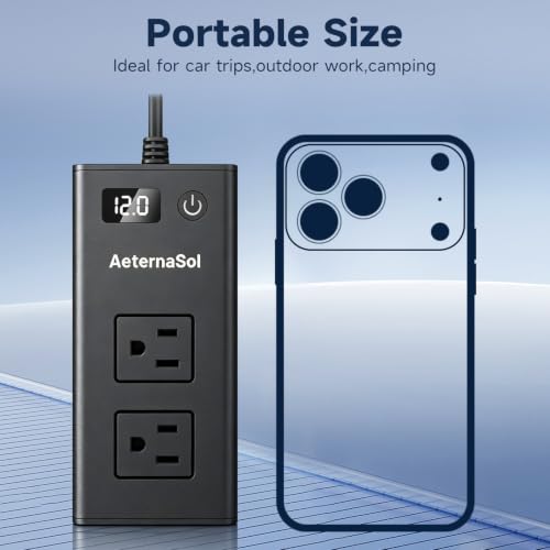 200W Portable 12V to 110v Car Charger Power Inverters for Vehicles
