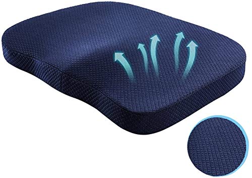 Contoured Seat Cushion for Posture Support & Sitting Comfort