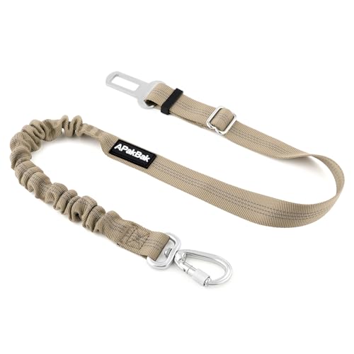 APakBak Dog Seat Belt for Car, Car Harness with Locking Aluminum Hook