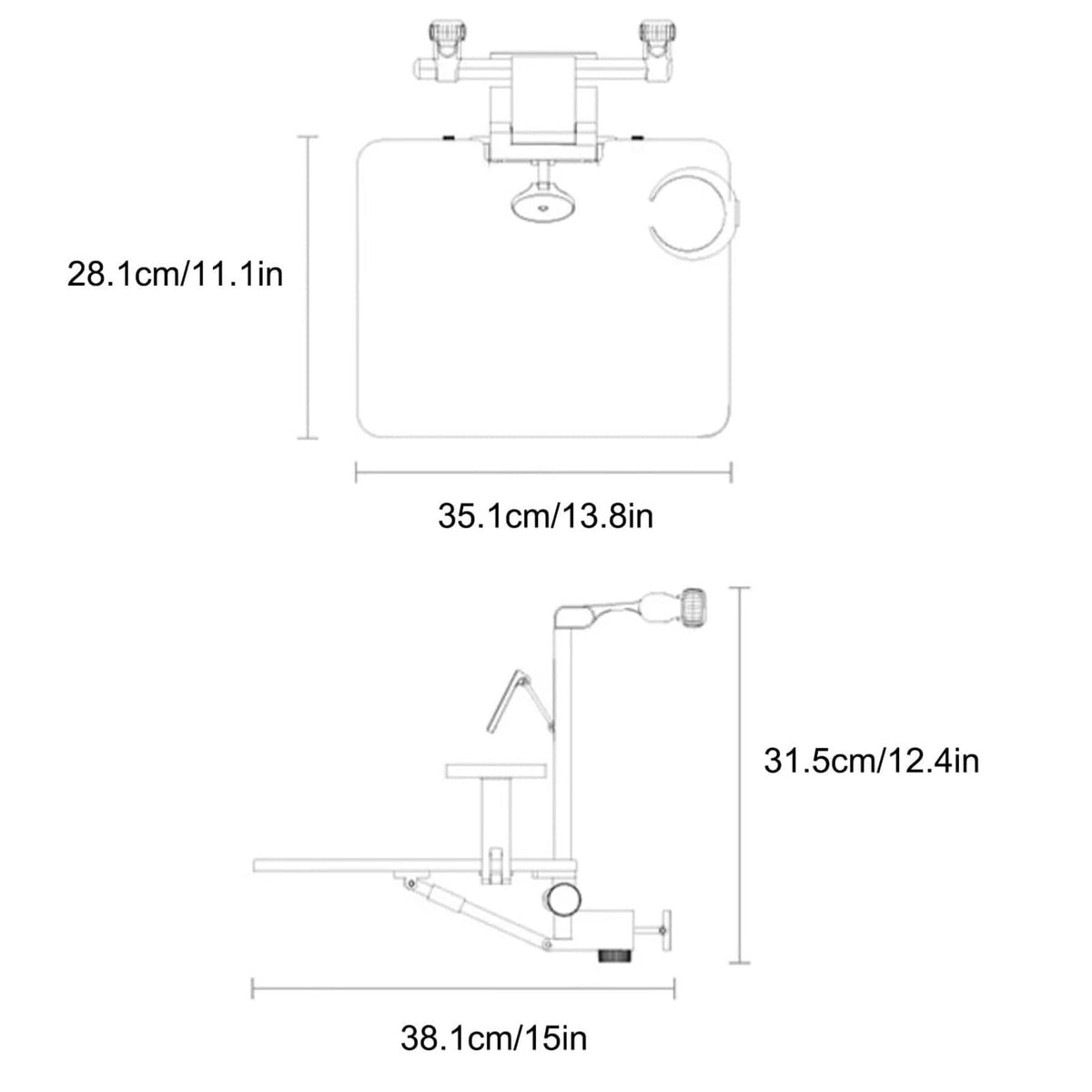 Multifunctional Foldable Car Seat Tray Table with Phone Holder
