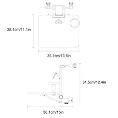 Multifunctional Foldable Car Seat Tray Table with Phone Holder