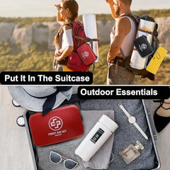 320-Piece Waterproof First Aid Kit for Car, Travel & Outdoor Use