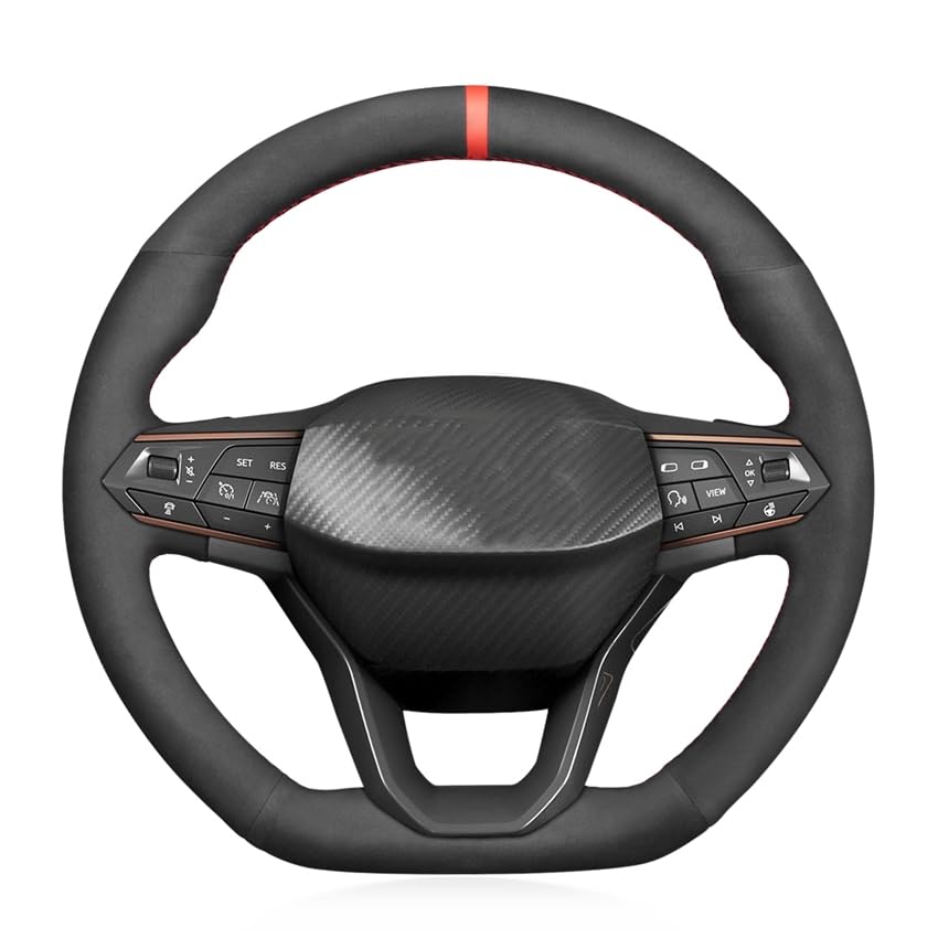 Breathable DIY Steering Wheel Cover for SEAT Cupra Leon 2020–2021