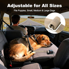 APakBak Dog Seat Belt for Car, Car Harness with Locking Aluminum Hook