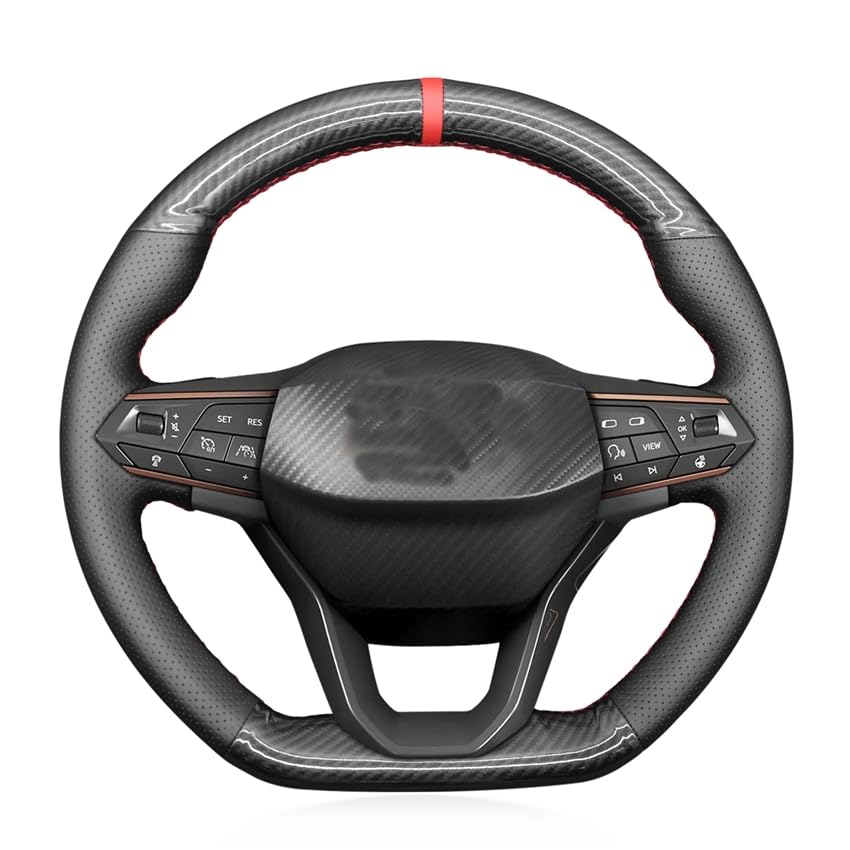 Breathable DIY Steering Wheel Cover for SEAT Cupra Leon 2020–2021