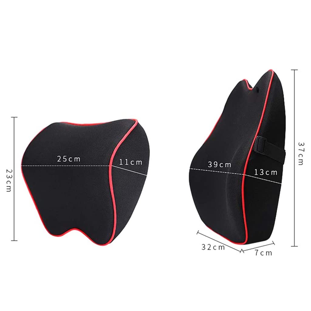 Memory Foam Car Neck Headrest Pillow for Seat Support & Comfort