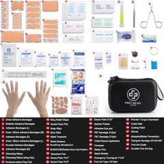 320-Piece Waterproof First Aid Kit for Car, Travel & Outdoor Use
