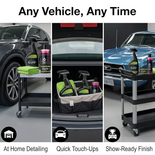 Cilajet Care Car Wash Care Kit, Essential Car Cleaning Kit, 5-Piece Set