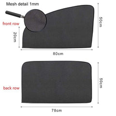 Universal Magnetic Mesh Car Window Sun Shades 4-Pack