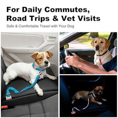 APakBak Dog Seat Belt for Car, Car Harness with Locking Aluminum Hook