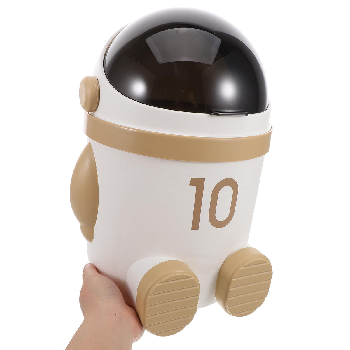 Astronaut Car Trash Can with Lid for Portable Vehicle Storage