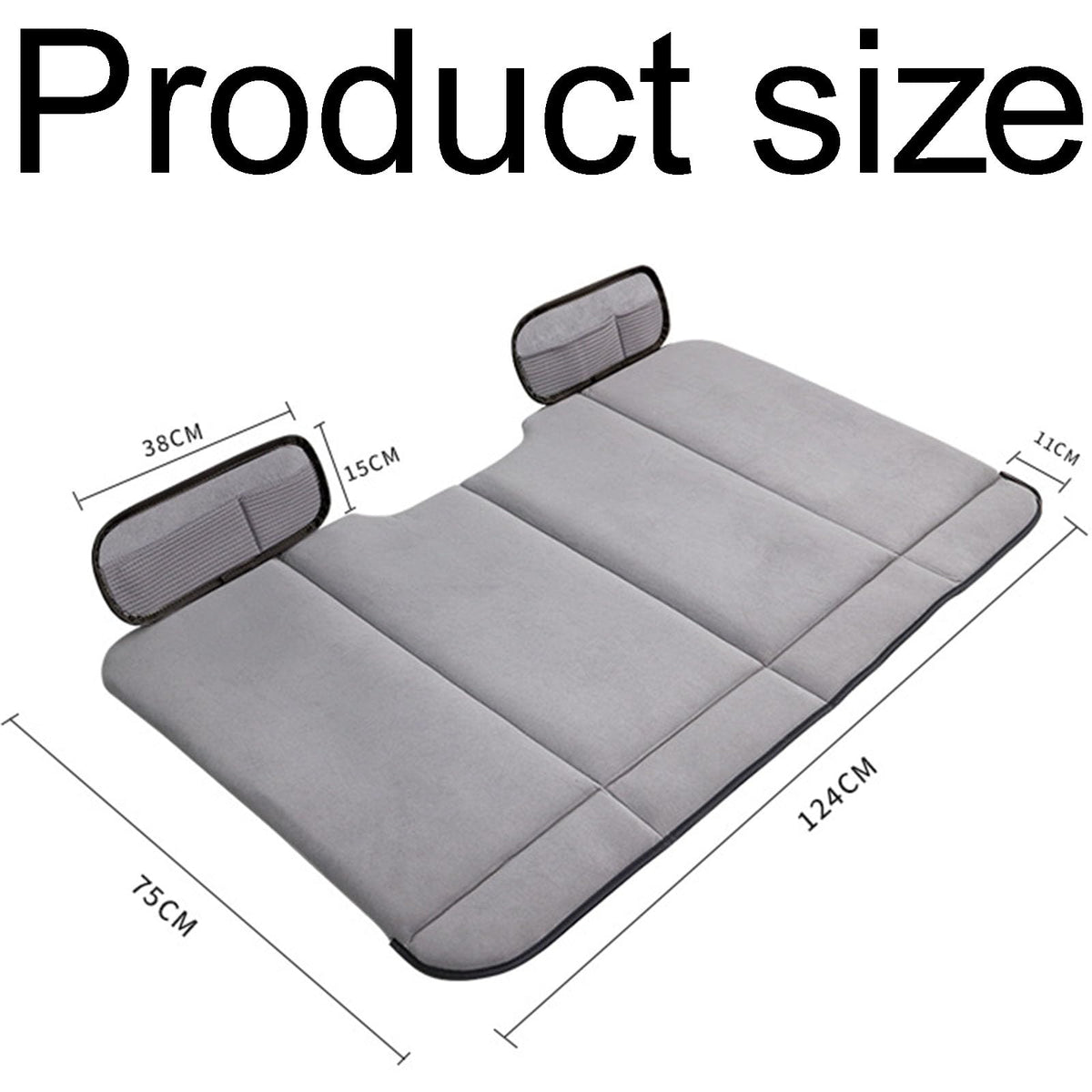 Double-Sided Car Rear Seat Cushion for Comfort & Support
