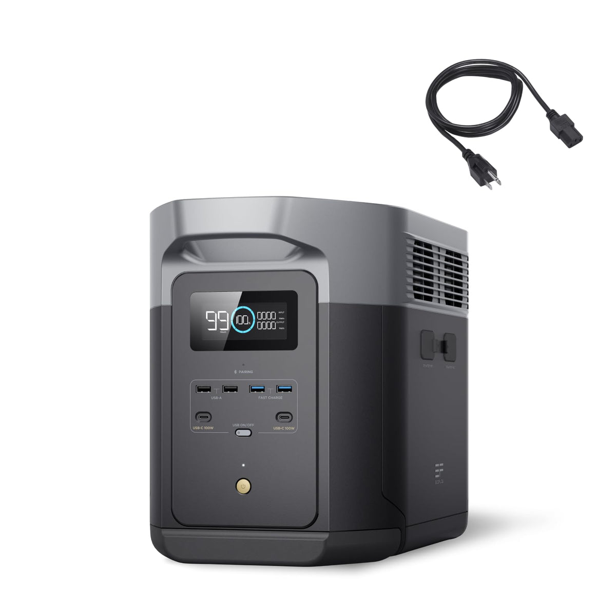 EF ECOFLOW DELTA 2 Max Portable Power Station, 2048Wh, 2400W