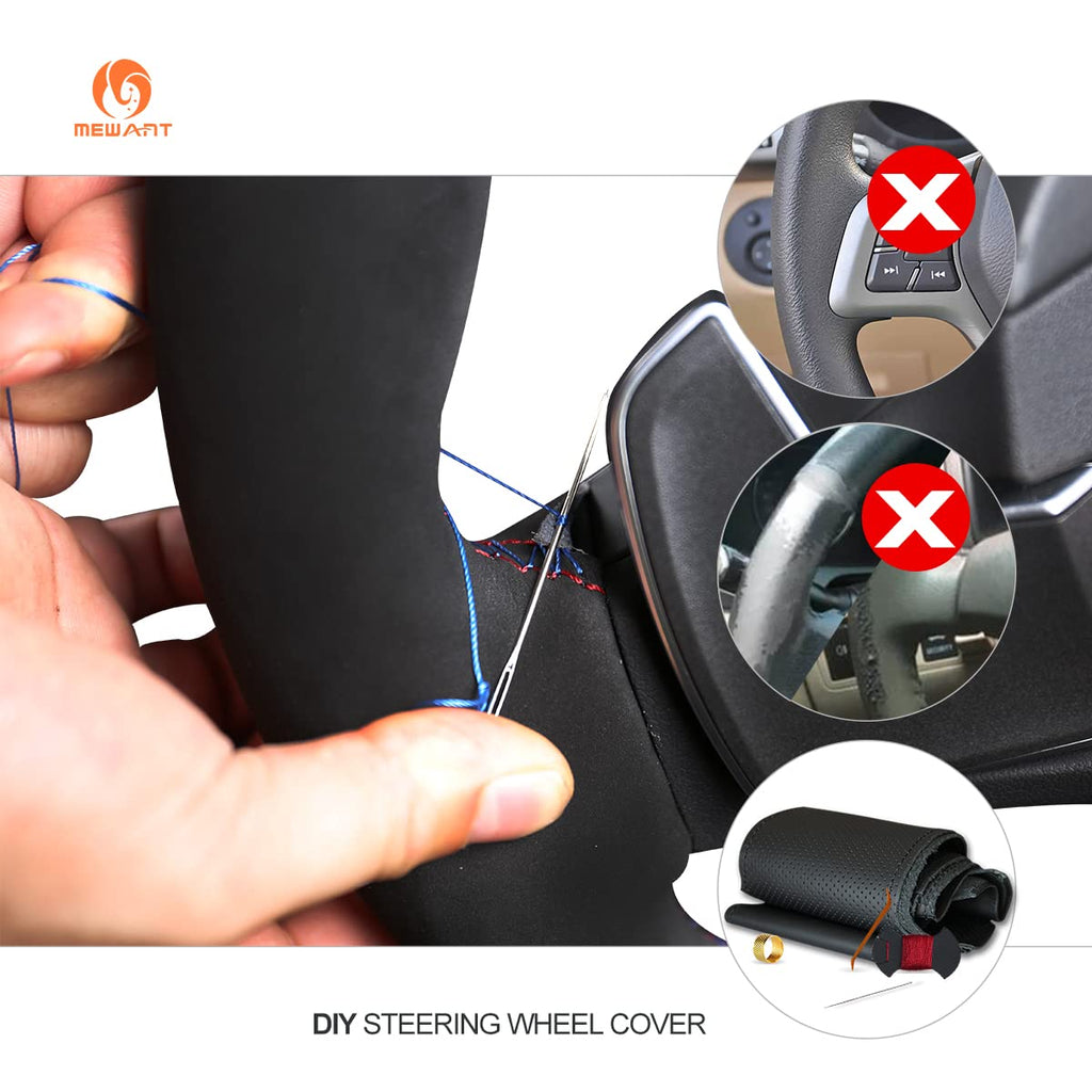 Breathable DIY Steering Wheel Cover for SEAT Cupra Leon 2020–2021