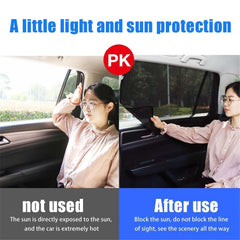 Universal Magnetic Mesh Car Window Sun Shades 4-Pack