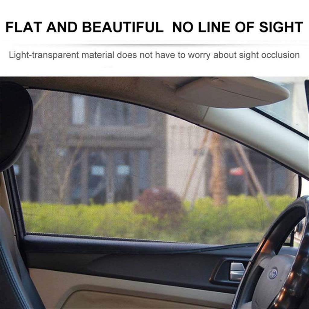 Universal Magnetic Mesh Car Window Sun Shades 4-Pack