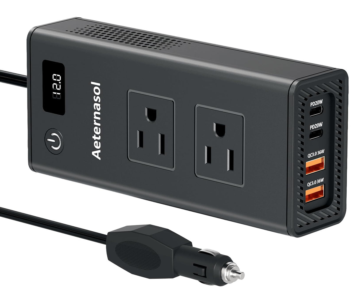 200W Portable 12V to 110v Car Charger Power Inverters for Vehicles