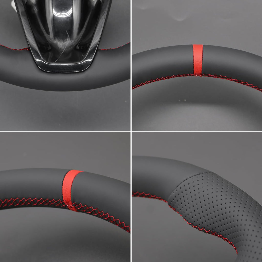 Hand-Sewn Steering Wheel Cover for Kia Stinger 2018–2021