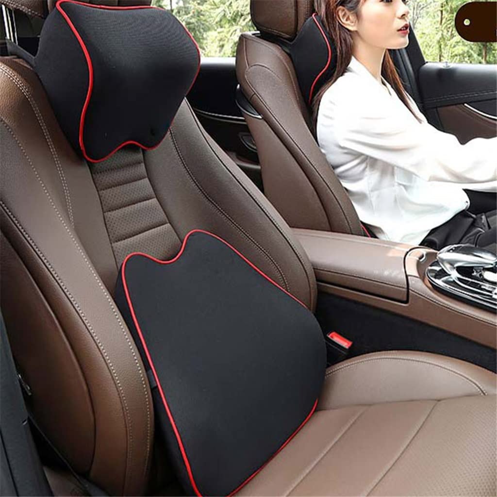 Memory Foam Car Neck Headrest Pillow for Comfort & Support