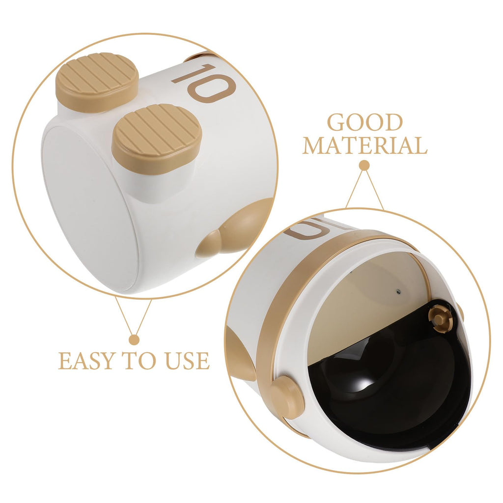 Astronaut Car Trash Can with Lid for Portable Vehicle Storage