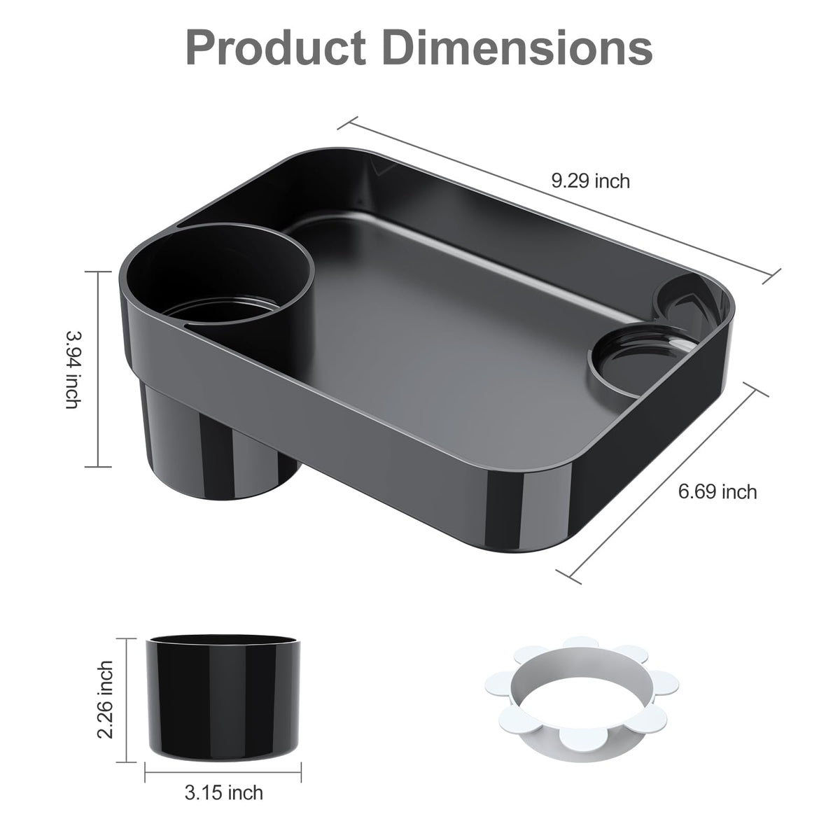 Universal Car Seat Snack Tray for Kids Travel