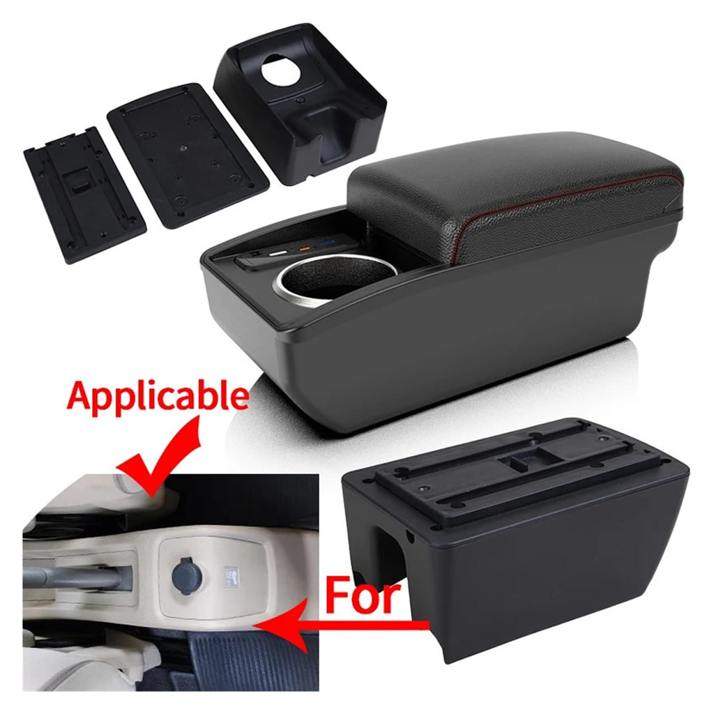 Center Console Armrest Storage Box for Car Interior Organization