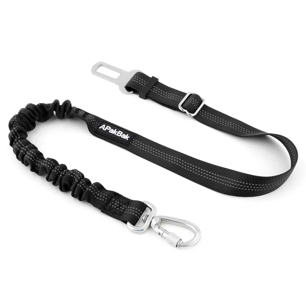 APakBak Dog Seat Belt for Car, Car Harness with Locking Aluminum Hook