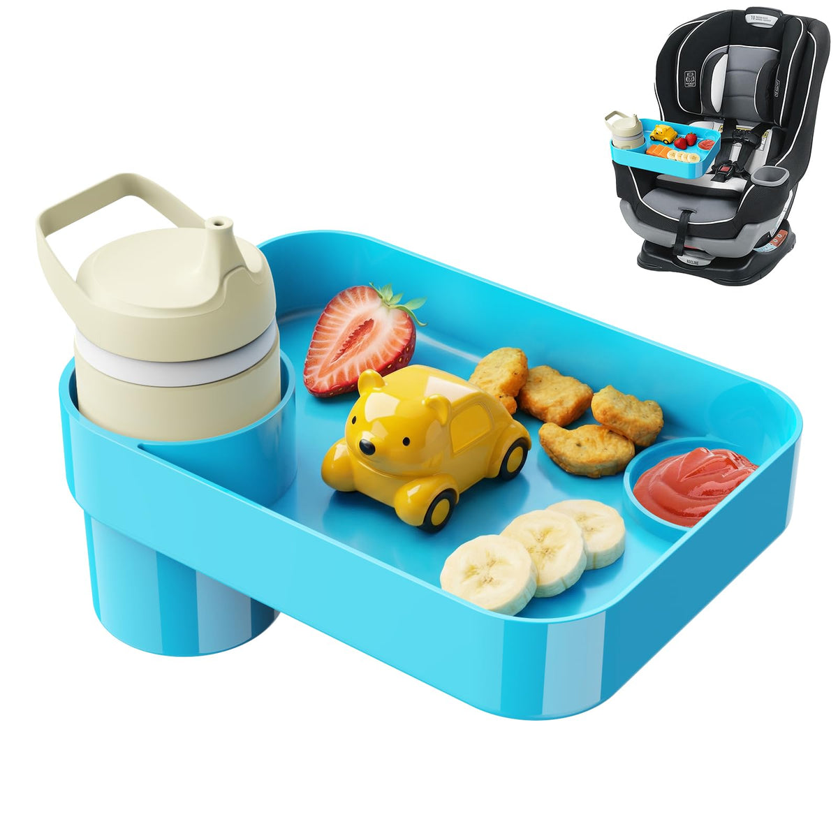 Universal Car Seat Snack Tray for Kids Travel