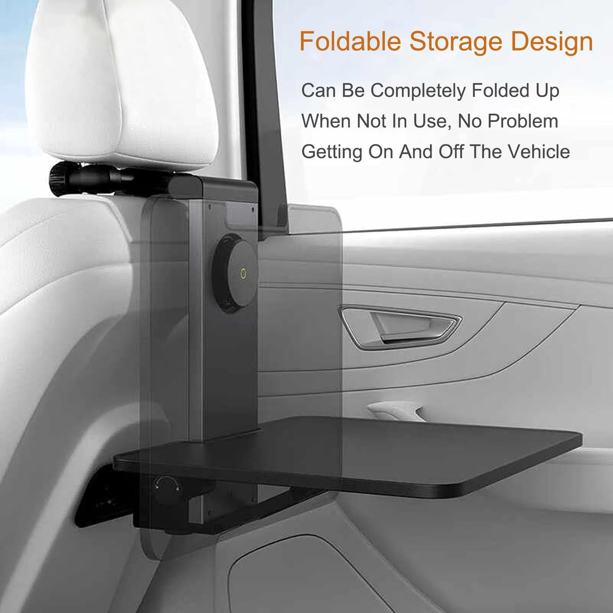 Multifunctional Foldable Car Seat Tray Table with Phone Holder