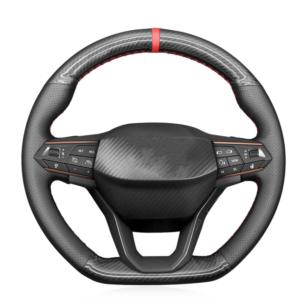 Breathable DIY Steering Wheel Cover for SEAT Cupra Leon 2020–2021