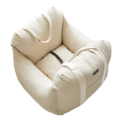 Waterproof Dog Car Seat with Cushioned Support for Small & Medium Dogs