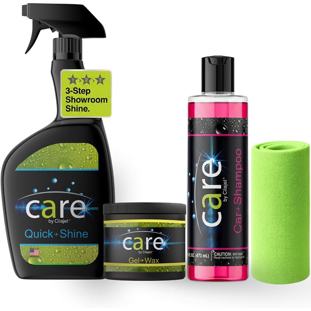 Cilajet Care Car Wash Care Kit, Essential Car Cleaning Kit, 5-Piece Set