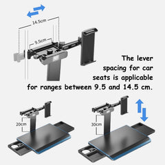Adjustable Car Backseat Tray Table for Laptop, Work & Dining