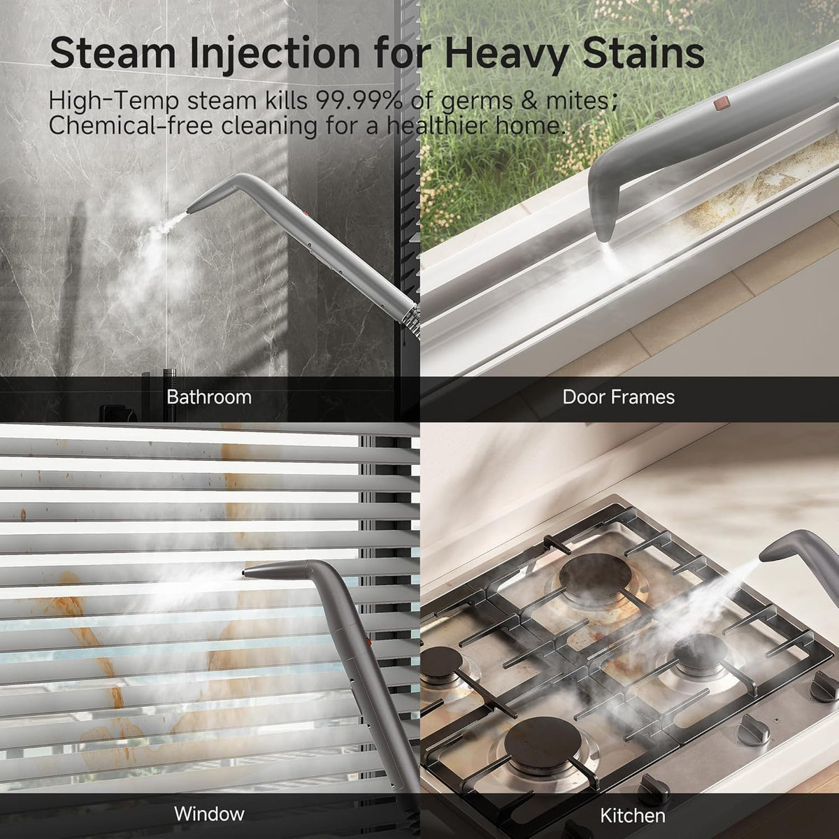 Portable Carpet & Upholstery Steam Cleaner with Hot Water