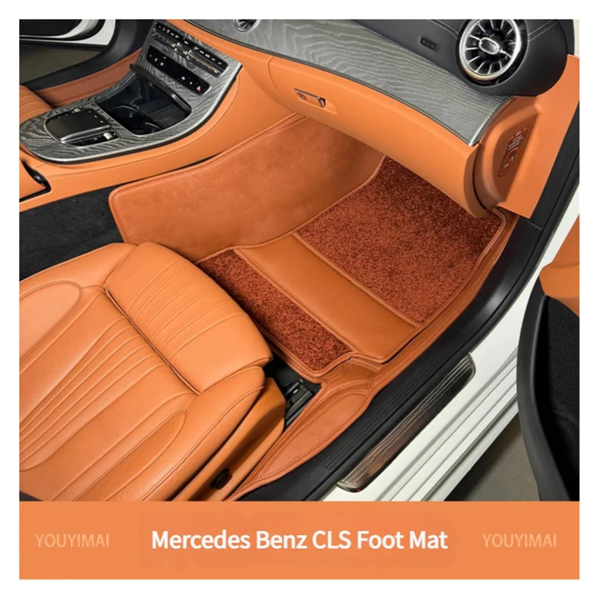 Full-Surround Car Floor Mats, Compatible with Mercedes-Benz