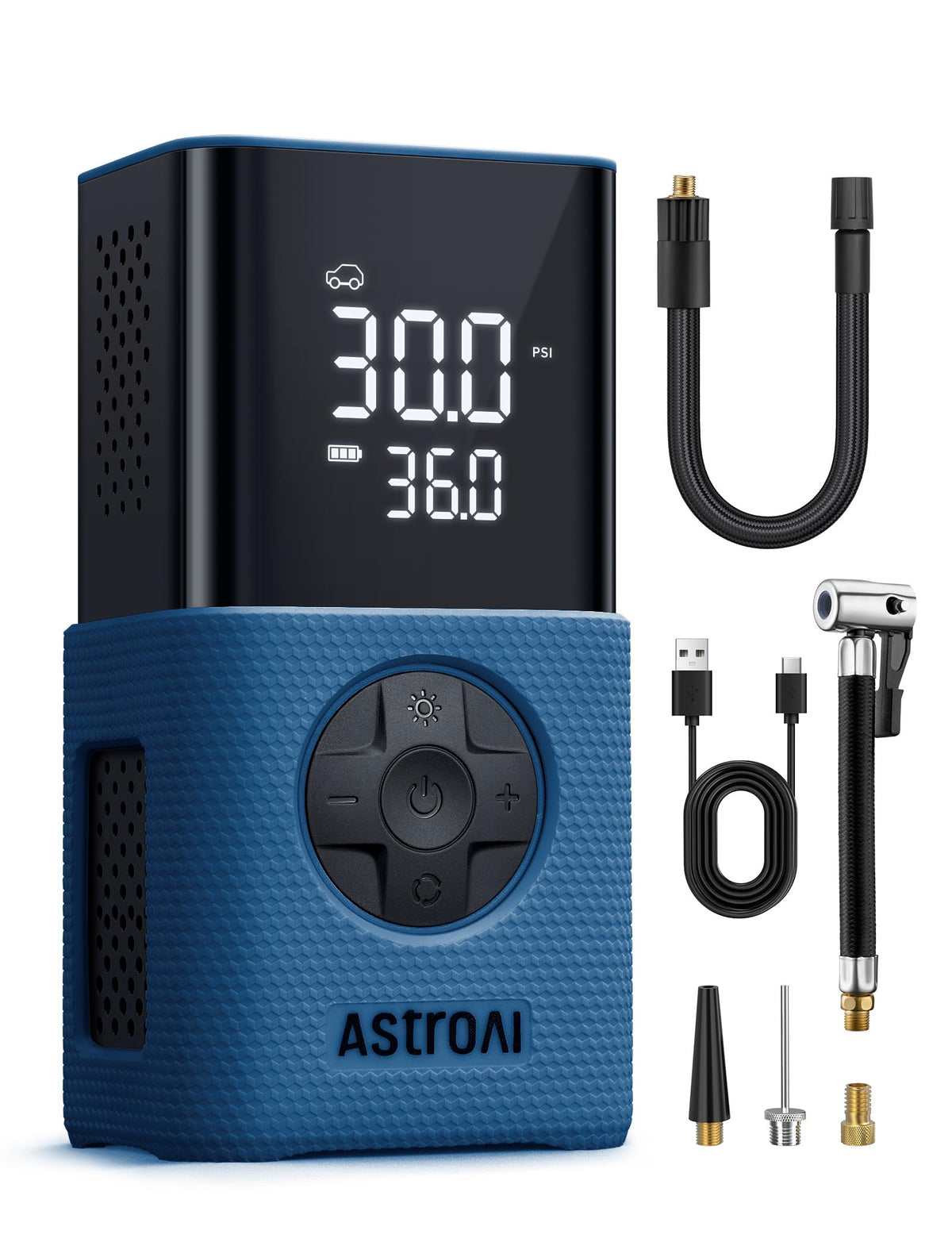 150 PSI Cordless Tire Inflator with Digital Display & LED Light