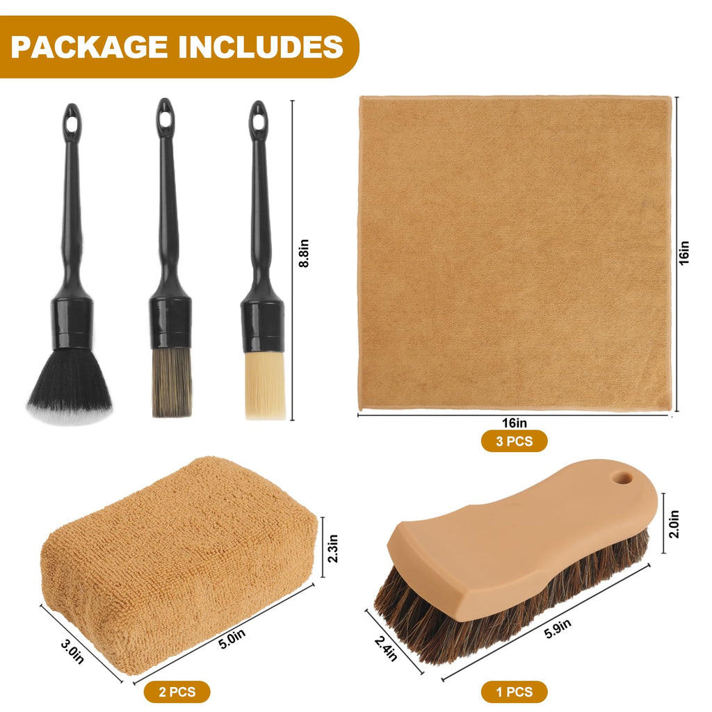 10-Piece Car Interior Cleaning & Detailing Kit