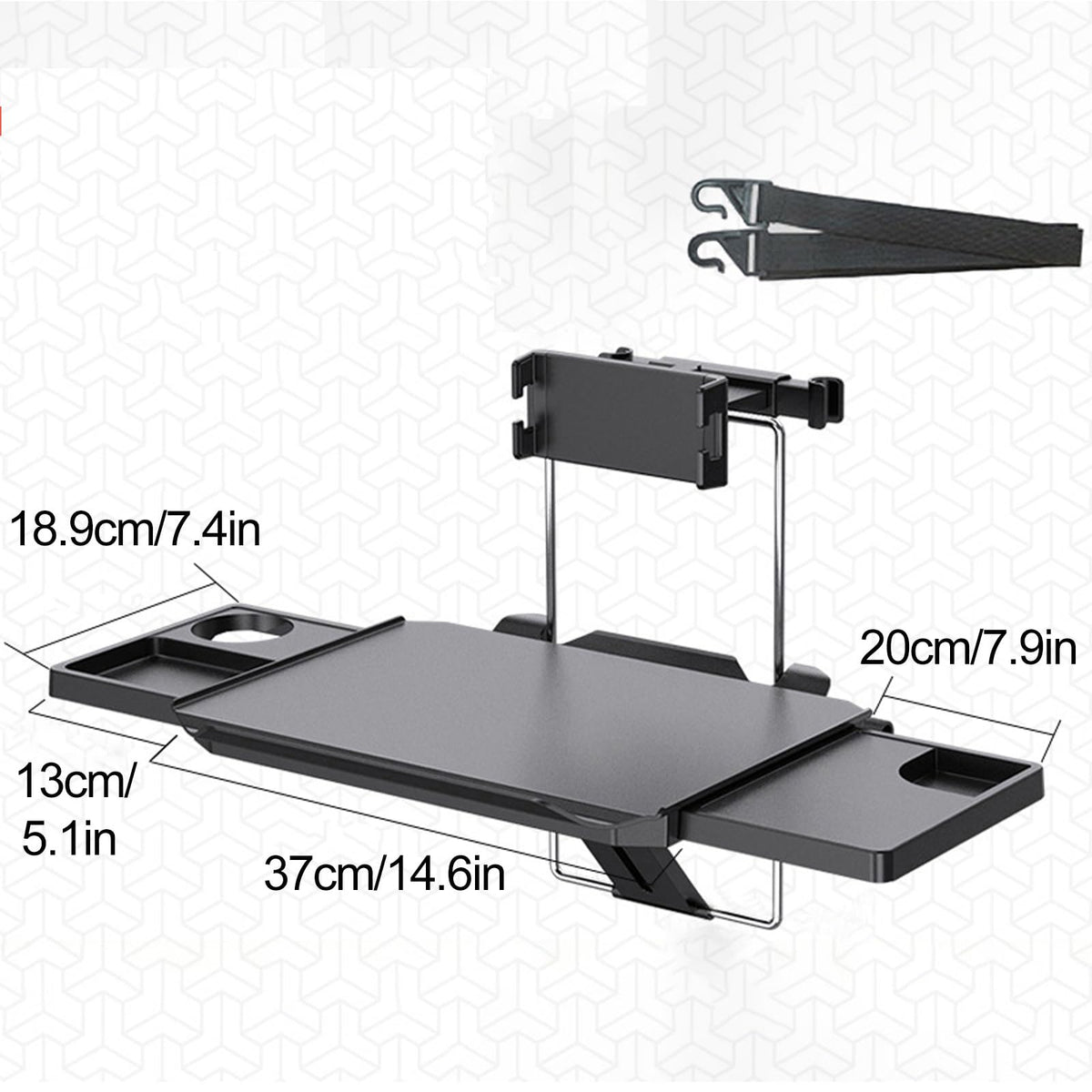 Foldable Car Back Seat Tray Table for Food, Drinks & Laptop