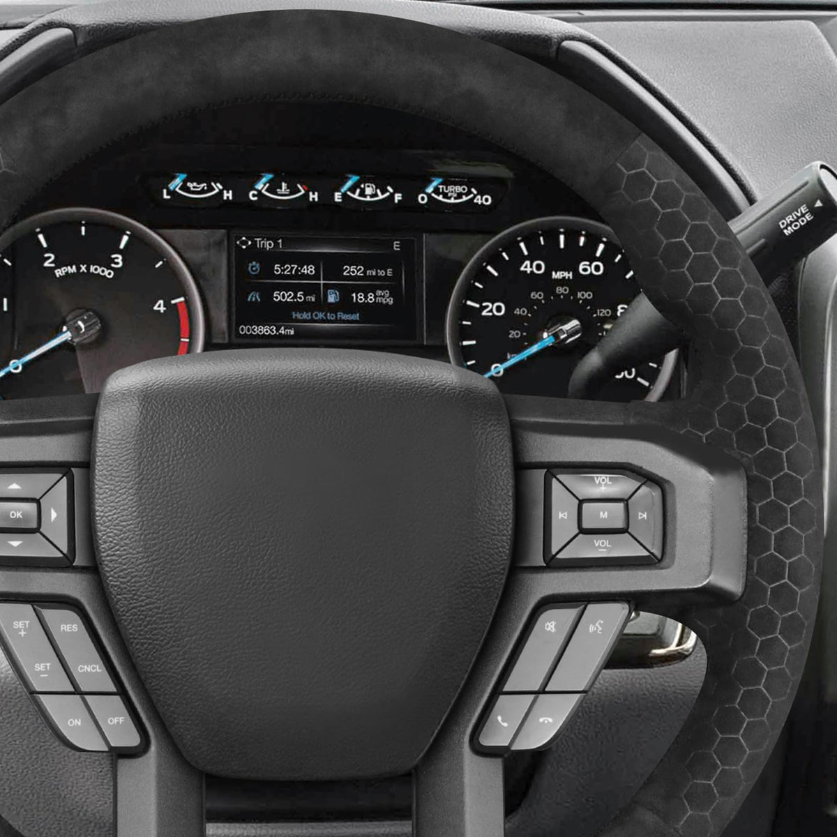 DIY Stitched Steering Wheel Cover for Ford F-Series & Expedition
